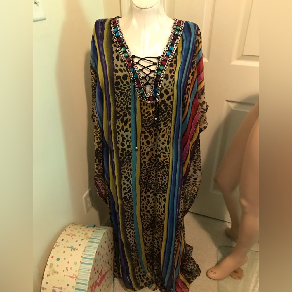 Rivera Sun caftan free/plus size lined